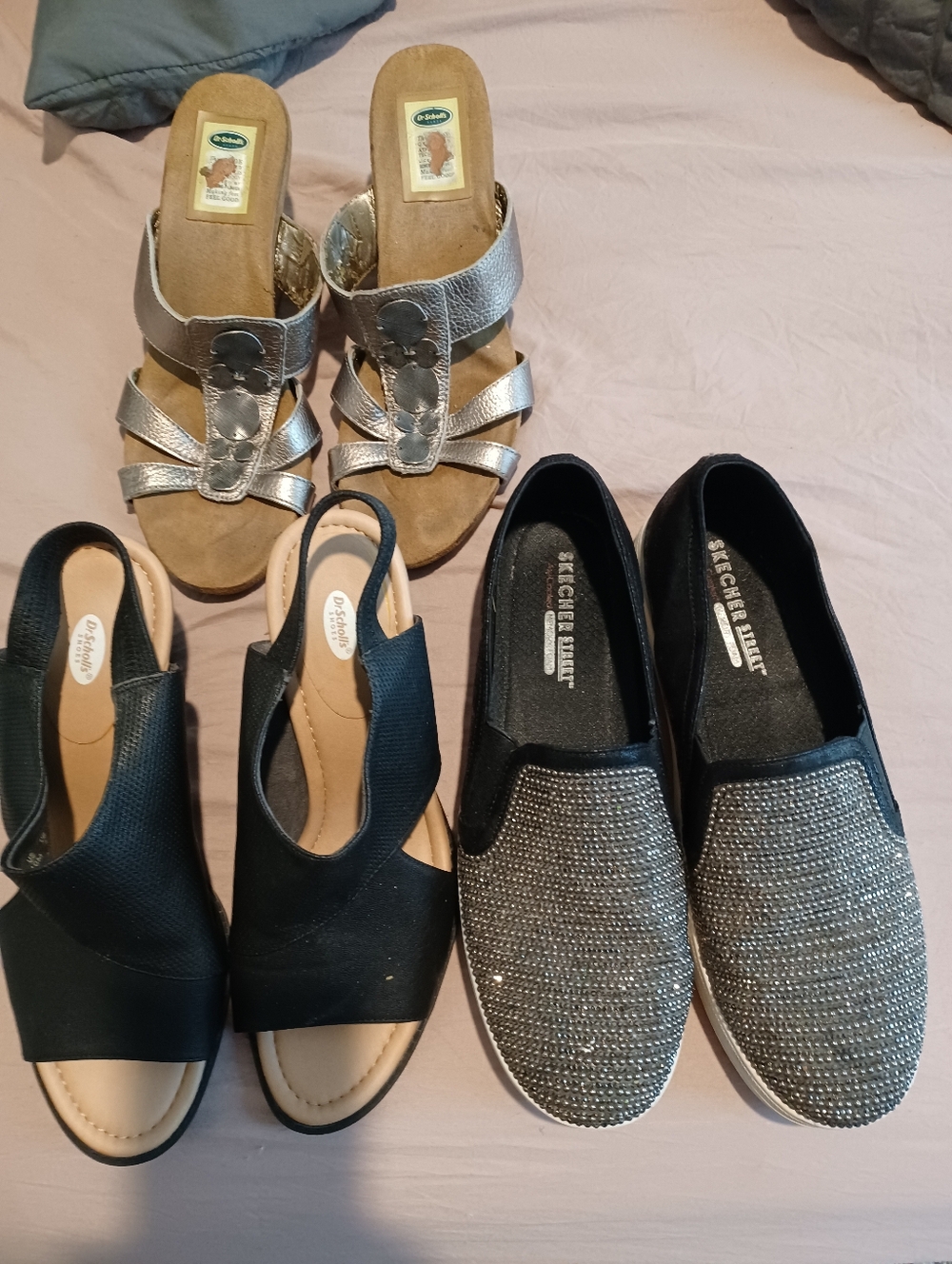3 Pair Comfort Shoes Skechers Black Dr Scolls